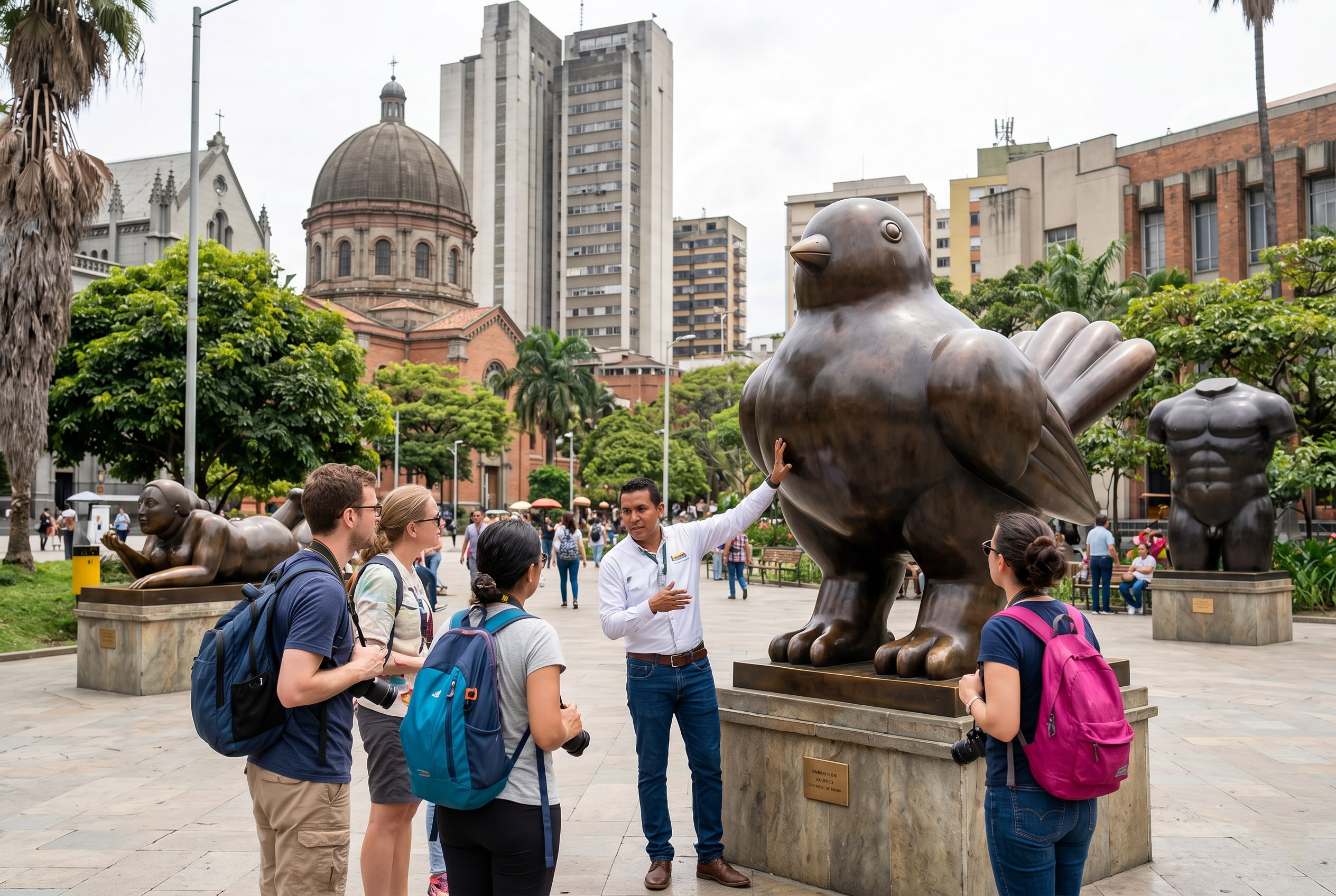 Botero sculpture medellin plaza