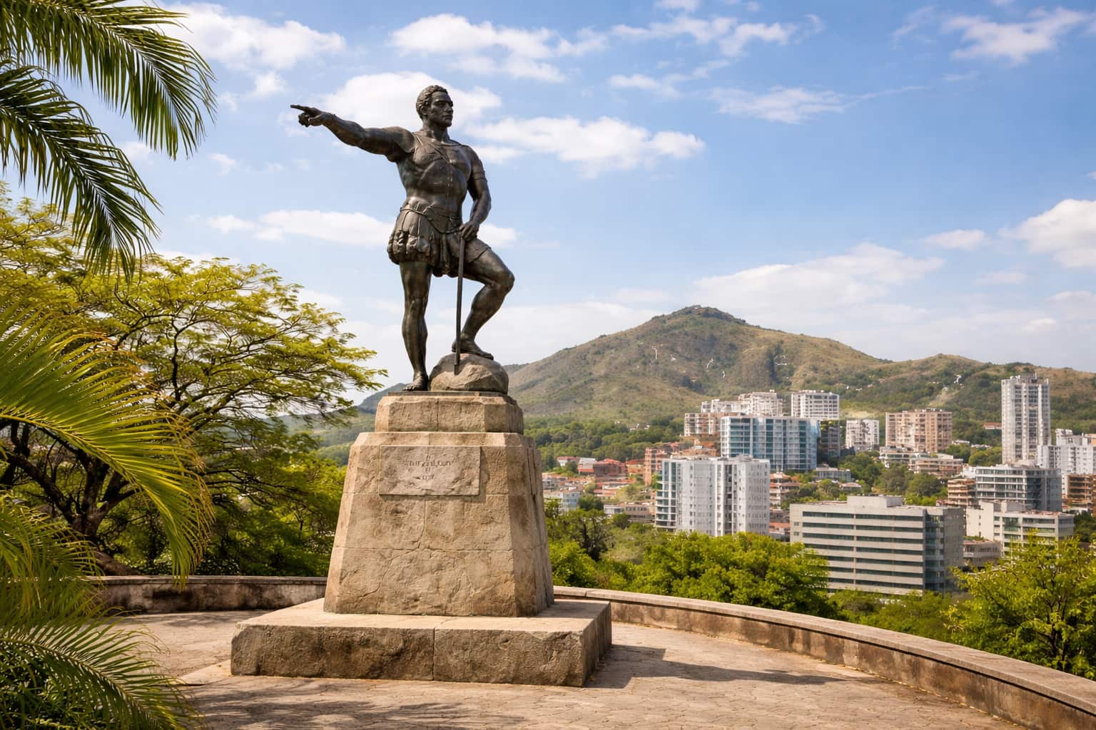 sebastian de belalcazar statue hilltop viewpoint cali colombia