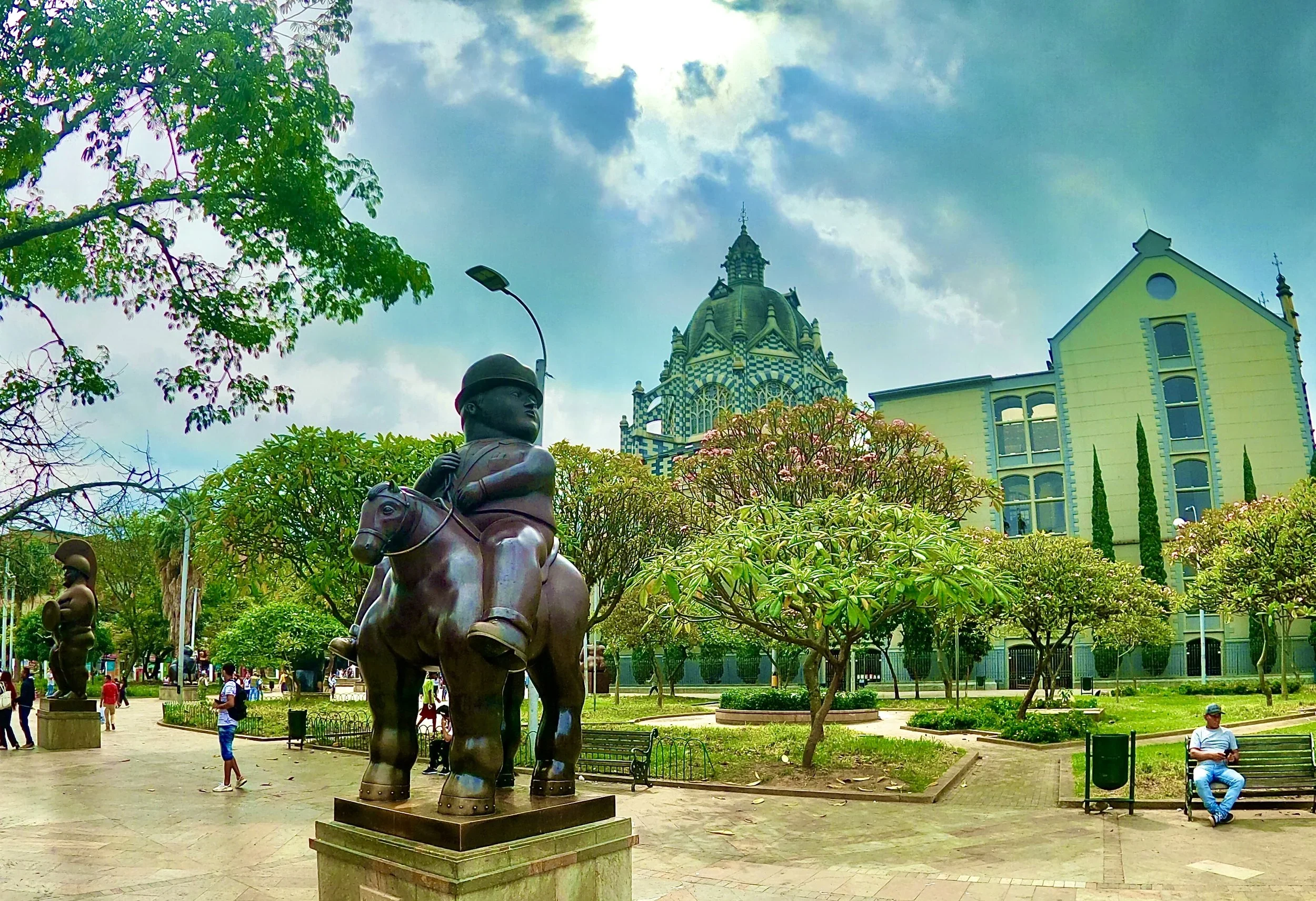 Botero sculpture in Plaza Botero on a Walking tour Medellin, Medellín, Colombia