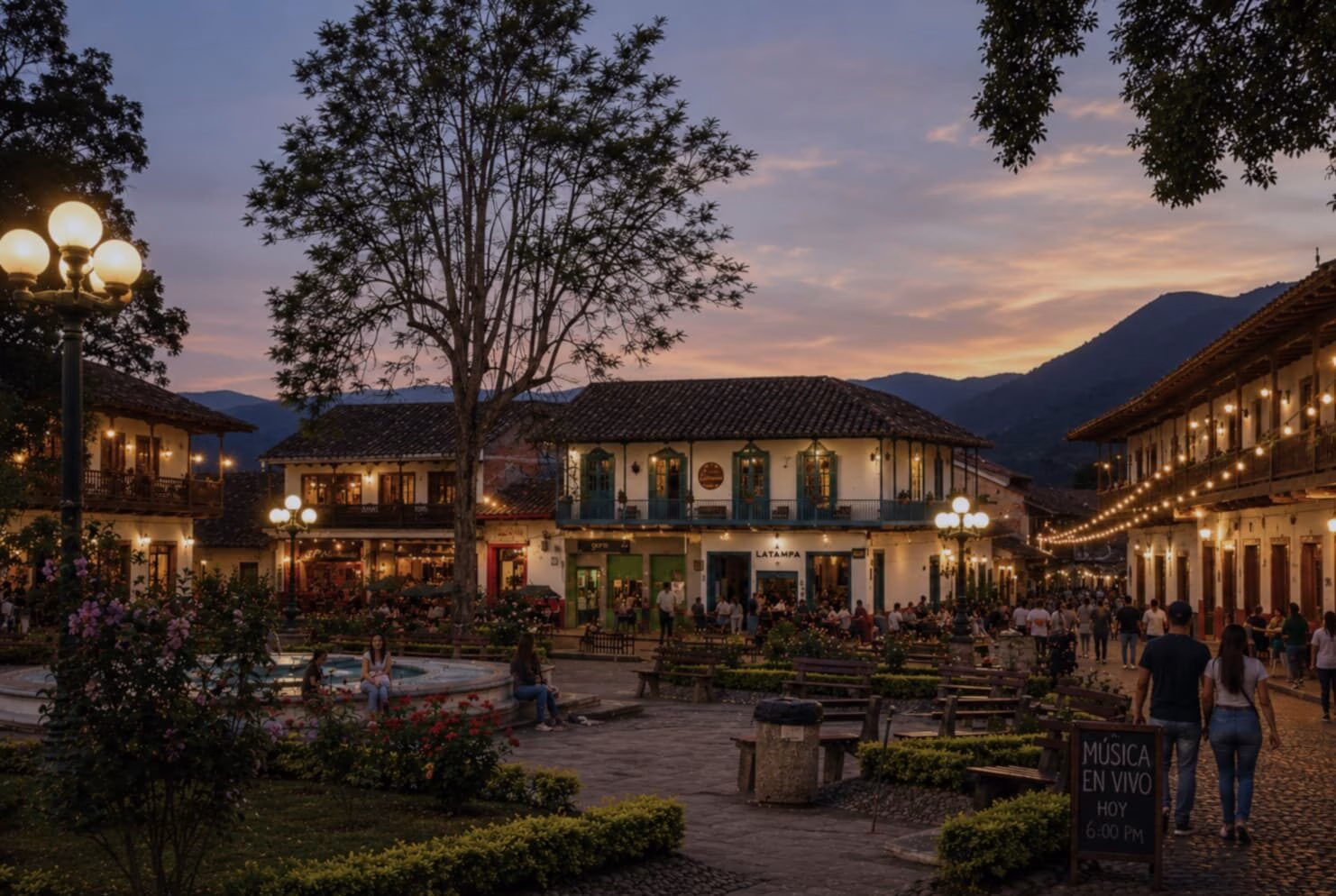 jardin plaza nighttime medellin colombia