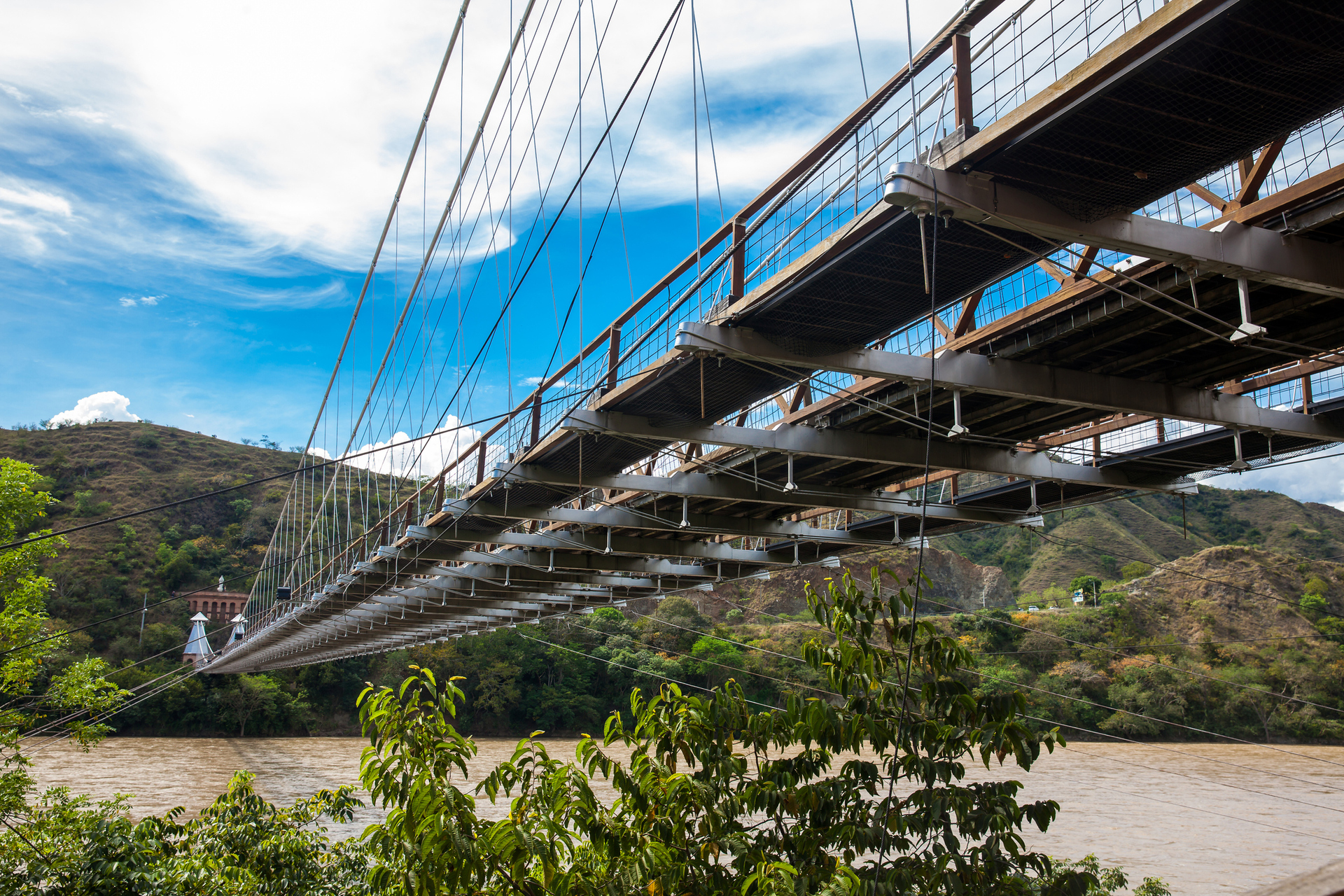 Puente de Occidente over the Cauca River on a Tour Santa Fe de Antioquia, Colombia